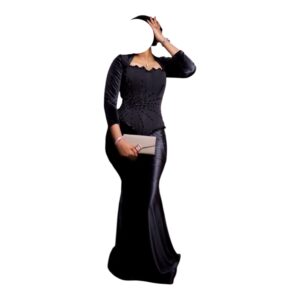 ZD16072026, Tissu Jupe Complet, Taille M, Foulard
