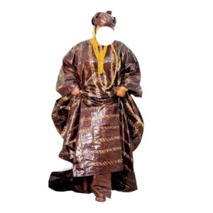 OU16012026, Grand Boubou, Taille XXL, Foulard