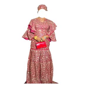 AT11082026, Robe Wax, Taille XL, Foulard