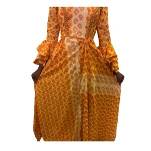 AD01092026, Robe Bordé, Taille M, Foulard