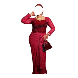 RD02092026, Robe Bordé, Taille L, Foulard