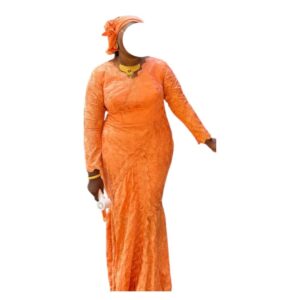 BM01092026, Robe Bordé, Taille XL, Foulard