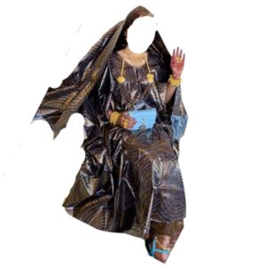 AA30092026, Grand Boubou, Taille XL, Foulard