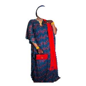AA30092026, Robe Bordé, Taille XL, Foulard