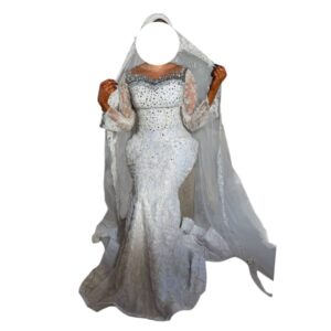 OH30092026, Robe de Mariée, Taille XL, Voile