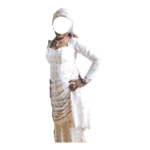 TR01092026, Robe Bordé, Taille L, Foulard
