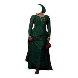RD02092026, Robe Bordé, Taille L, Turban