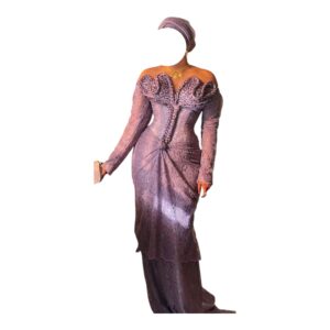 AD29092026, Robe Bordé, Taille L, Turban