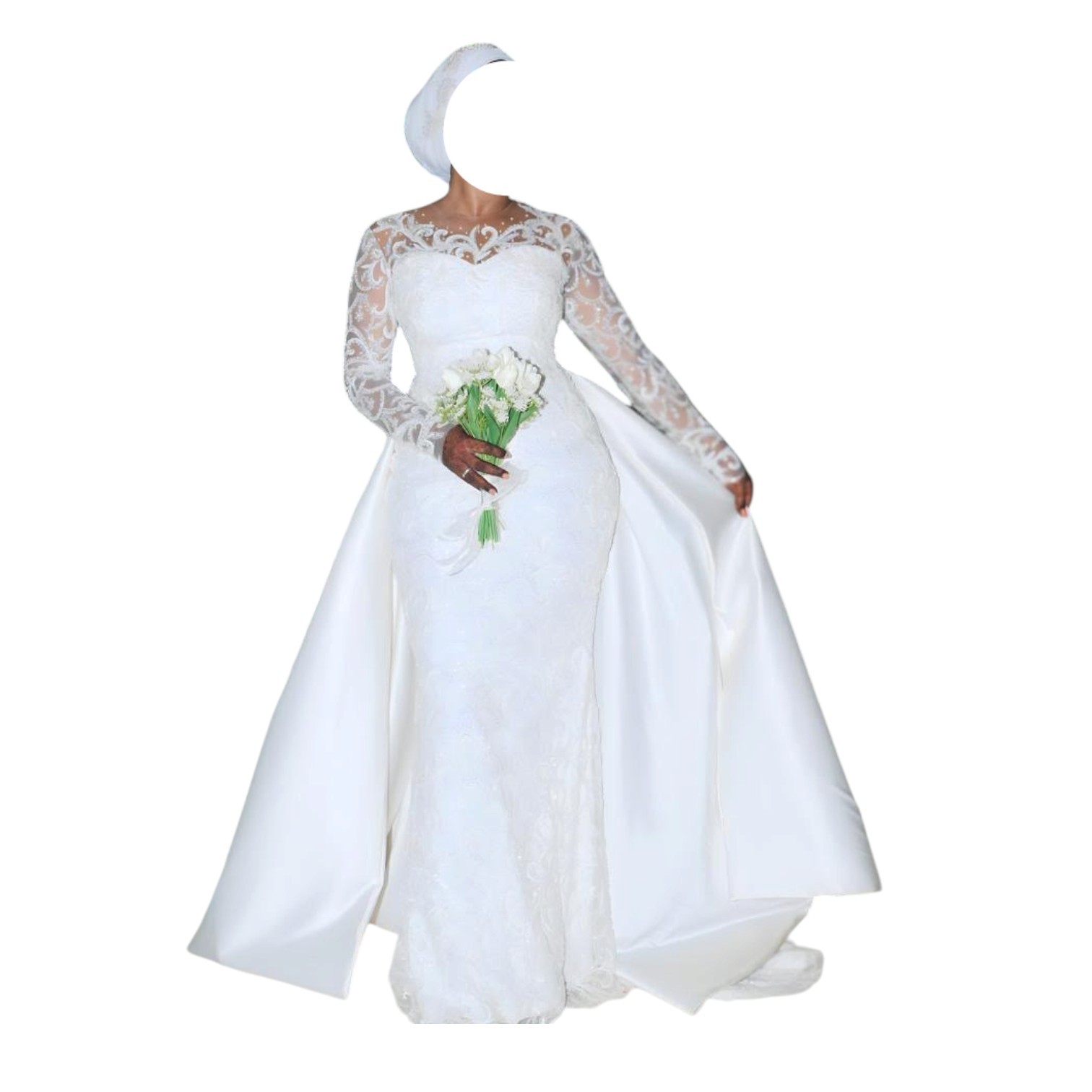LD19102026, Robe de Marie, Taille L, Turban (Copie)