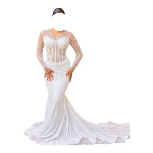 MS17102026, Robe de Marie, Taille M, Voile